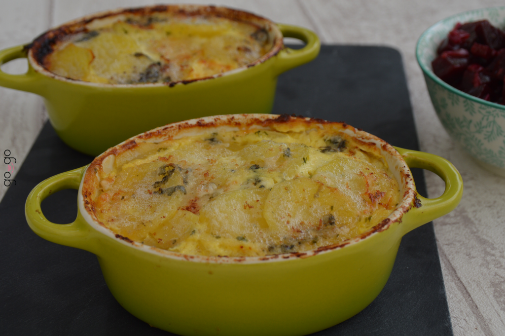 Gratin de pommes de terre au roquefort et bacon Des recettes à Gogo