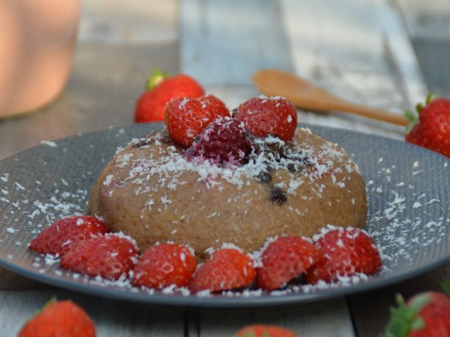 Bowl cake chocolat fraise